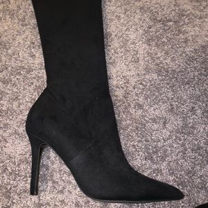 ALDO thigh high suede black boots